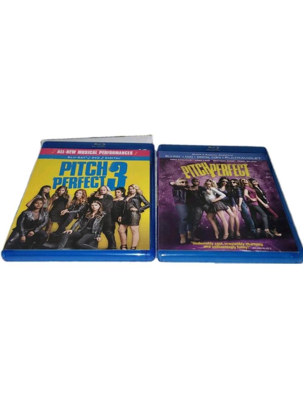 Pitch Perfect Movies 1 And 3.  Blu-Ray Disc Movie Lot Starring Anna Kendrick